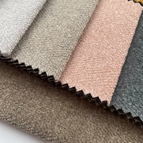 Herringbone Chenille Woven Furniture Fabric Sofa Material Upholstery Cloth 