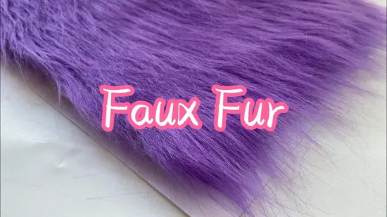 Kingcason 40mm Windproof Warm Luxury Faux Fur Fabric for Coat 