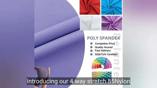 80nylon 20spandex Double Faced Knit Interlock Fabric for Yoga Leggings 