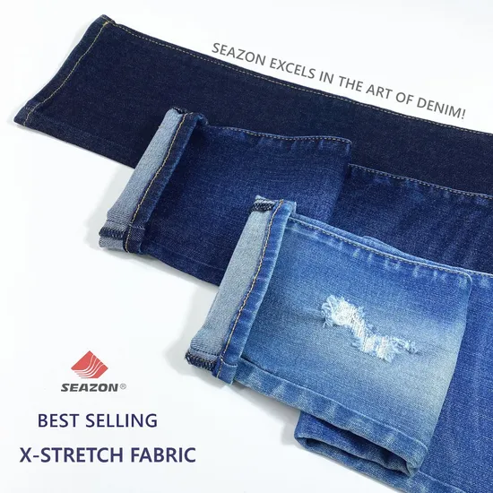 Zz0149 3/1 Right Twill with Good Stretch Recovery Denim Fabric for Jeans 