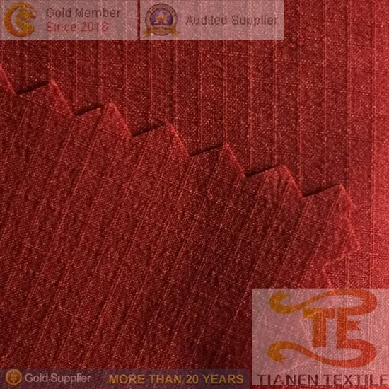 30d T800 Double Line Check Fabric for Garment Fabric 