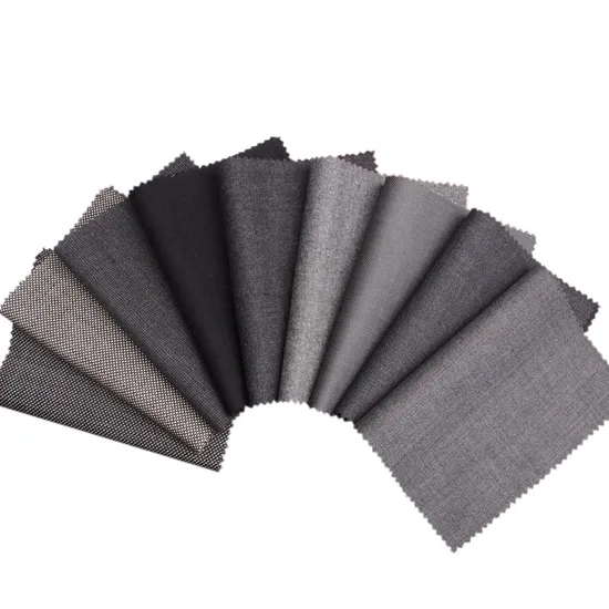 Wholesale Italian Plaid Tweed Boiled Worsted 70% Wool 30%Polyester Suit Fabric for Coats 