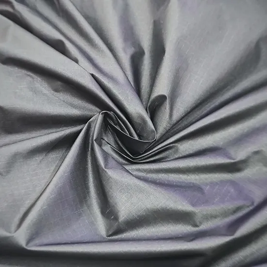 Good Price 400t Nylon Taffeta Check Cotton Proof Cire off Black Waterproof Fabric for Clothes 