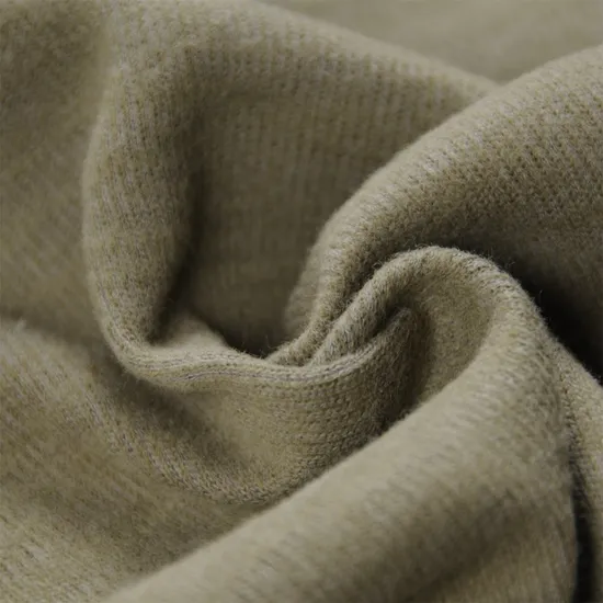 95% Poly 5% Spandex Brushed Rib Knitted Fabric for Garments 