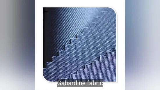 China Brushed & Shine Twill Plain Woven Fabric for Workwear Uniform Gabardine Minimatt Fabric 