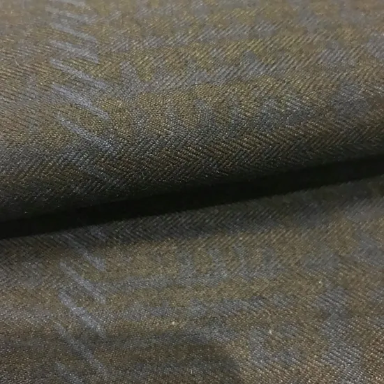 Printed Herringbone Brush Coated Tricot Fabric for Garment 