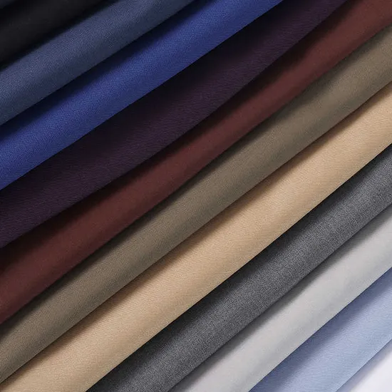 Tr Fabric Manufacturer Polyester Viscose Suit Fabric Tr 80/20 300G/M Twill Poly Rayon Twill Fabrics Men Suiting Materials 