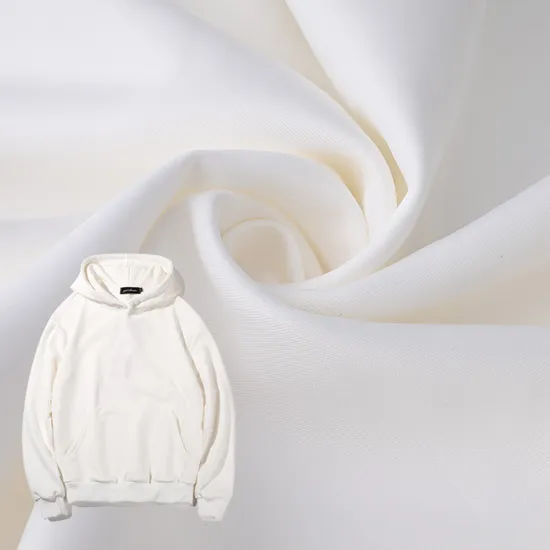53% Polyester 42% Coton 5% Spandex Heavyweight Double Faced Air Layer Interlock Fabric for Hoodie 