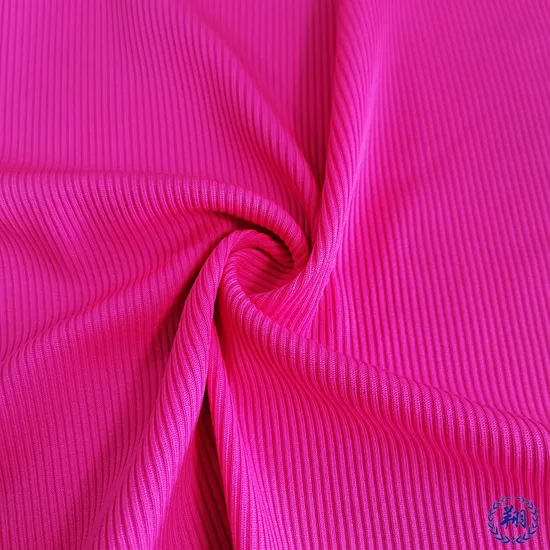 Colorful High Quality Poly Rib Fabric for Shirt/Garment 