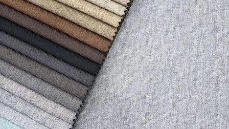 Manufacturer Supplier in China Linen Checks Design Upholstery Textile Modern Furniture Sofa Chair Fabric 