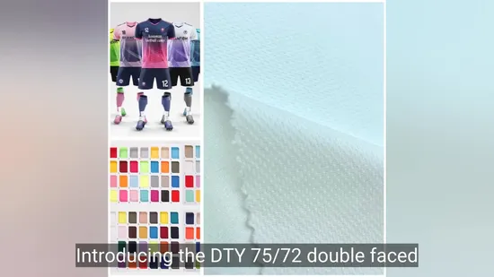 DTY 75/72 Double Faced 3 Line Breathable Polyester Bird Eye Mesh Fabric 