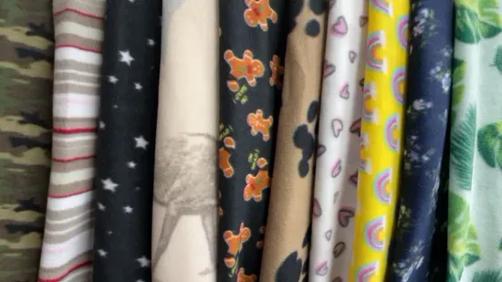 FDY150d/96f Double Side Brush Fabric with Check Printing Fabric 
