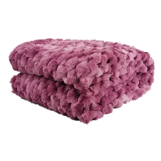 Tie Dye Jacquard Fake Rabbit Faux Bunny Fur Fleece Fabric 