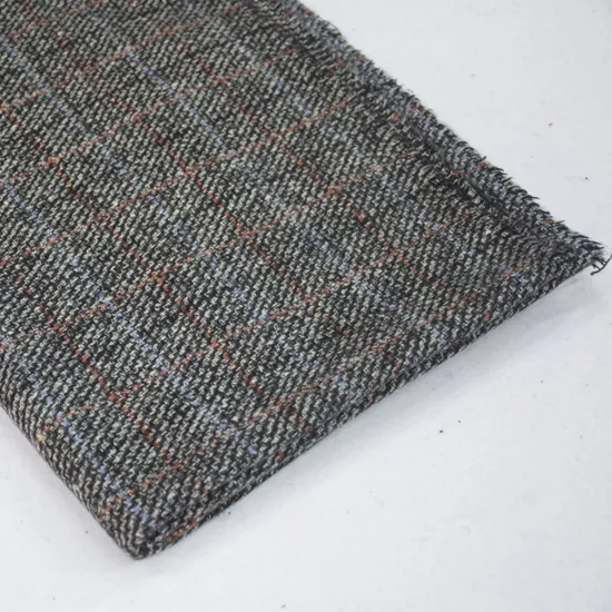 Winter Woolen Coat Pants Bag Scottish Tartan Plaid Polyester Brushed Tweed Fabric for Man Women 
