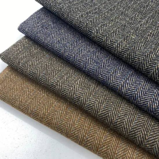 Textiles and Factories Houndstooth Tweed Fabric Tweed Knit Fabric Handmade Tweed Fabric for Women Coat 
