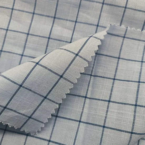 Good Quality Classic Color Herringbone 100 Cotton Red Plaid Checkered Shirt Fabric for Womens Shirt 