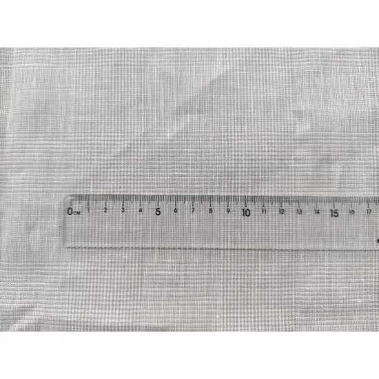 High Quality Soft Durable Breathable 100% Linen 4cm Stripe Big Check Fabric for Shirt 