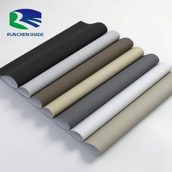 Full Blackout Curtain Fabric Double Faced Linen Style Heat Insulated Anti