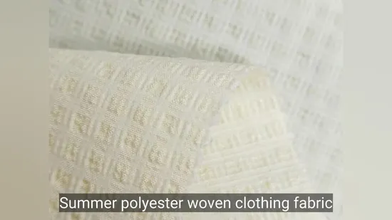 Fashion Jacquard Suit Woven Polyester Stretch Khaki Herringbone Outdoor Garment Fabric 