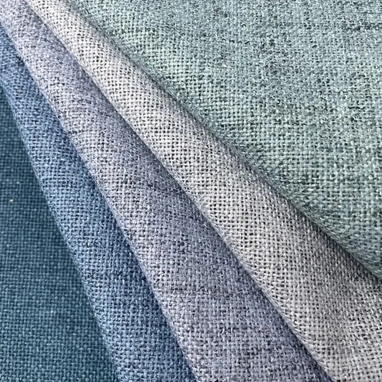 High Quality 100% Blackout Double Faced Coating Linen Look Polyester Fabric and Textiles for Hotel Home Decoration Window 