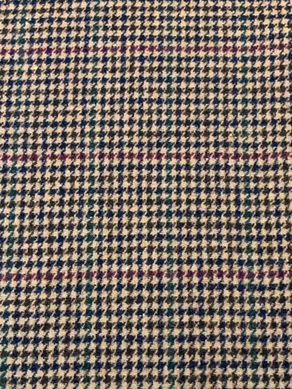 1/5high Satisfaction 65%Rayon 35%Polyetsr Tweed Brown Herringbone Fabric for Suits 