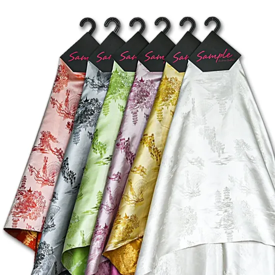 Yili Classical Charm, Traditional Chinese Garden Landscape Patterns, Jacquard Fabrics, Elegant Home Decor, Clothing, Polyester Fabrics 