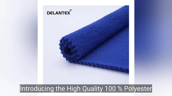 100% Polyester Double Side Fleece Fabric Anti Pill Polar Fleece Fabric 