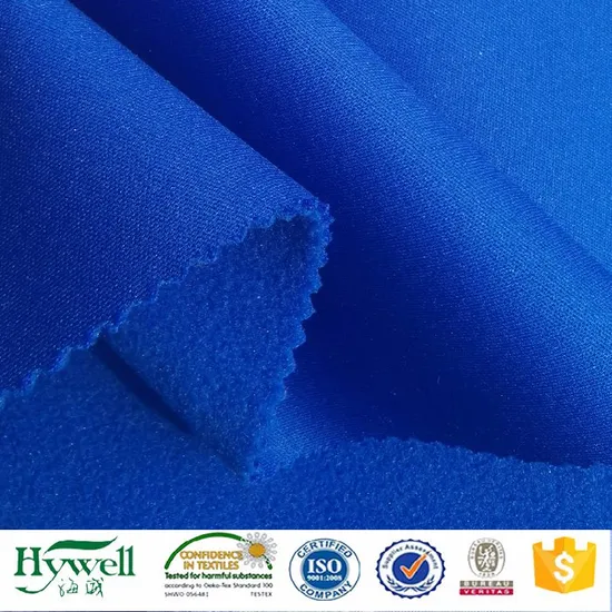100% Polyester Knitting Fabric Bonded Fleece Jacket Fabric 