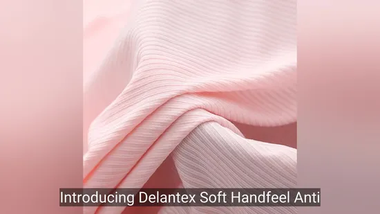 Striped Plain Dyed Garment Spandex Ribbed Elastic Ribbing Fabric in China Rib020 