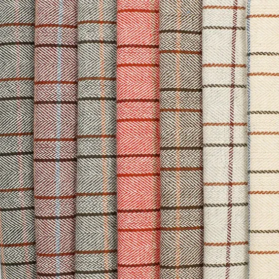 2022 High Quality Colorful Italian Heavy Wool Polyester Woolen Suit Plaid Check Tartan Tweed Fabric for T Shirt 