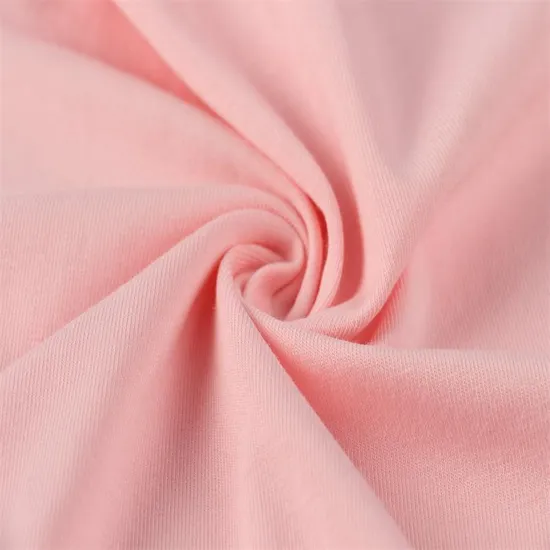 97 Cotton 3 Spandex 2*2 Knitted Rib Fabric 380GSM for Collar Neckline and Cuff Hem 
